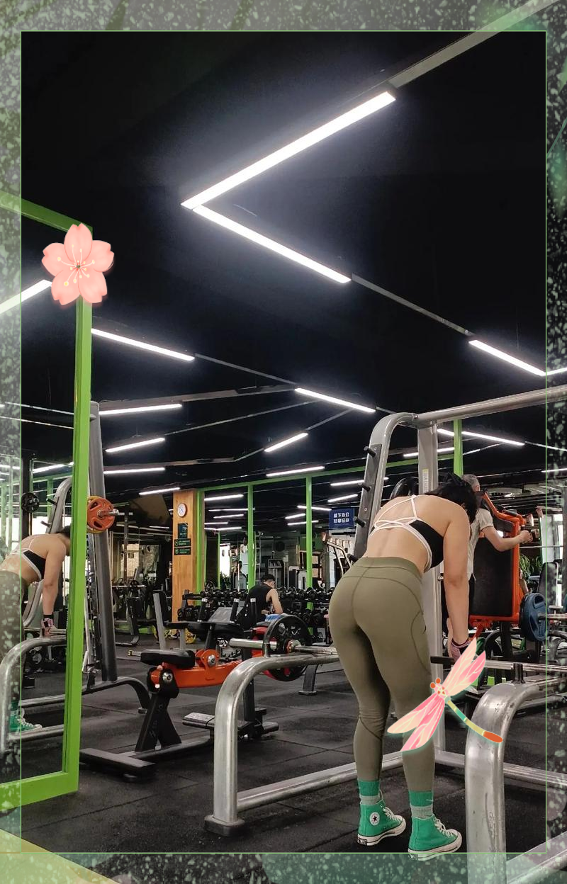 健身房女单示意面对身体亮丽等待机会的简单介绍